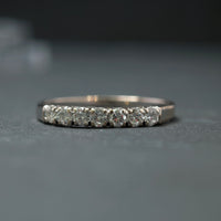 Ring 750/- Weißgold mit 7 Brillanten