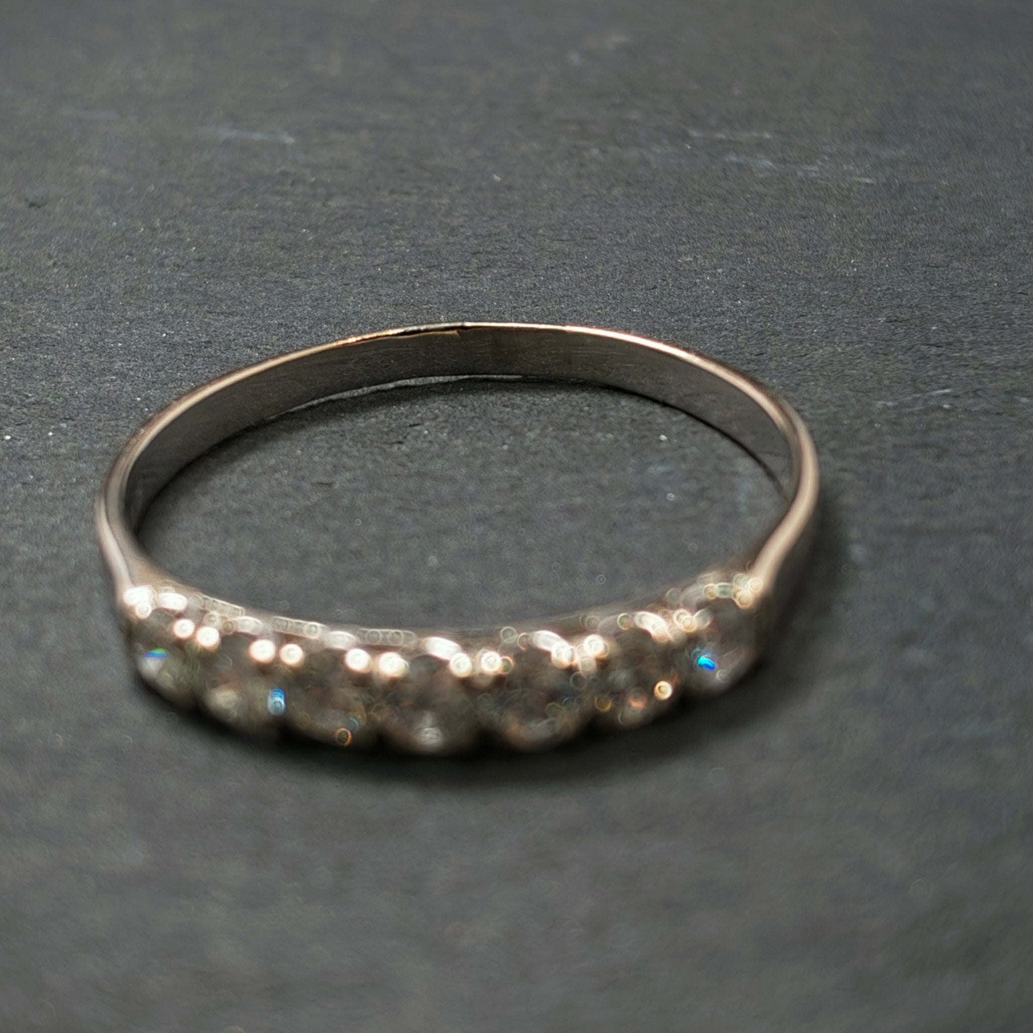 Ring 750/- Weißgold mit 7 Brillanten