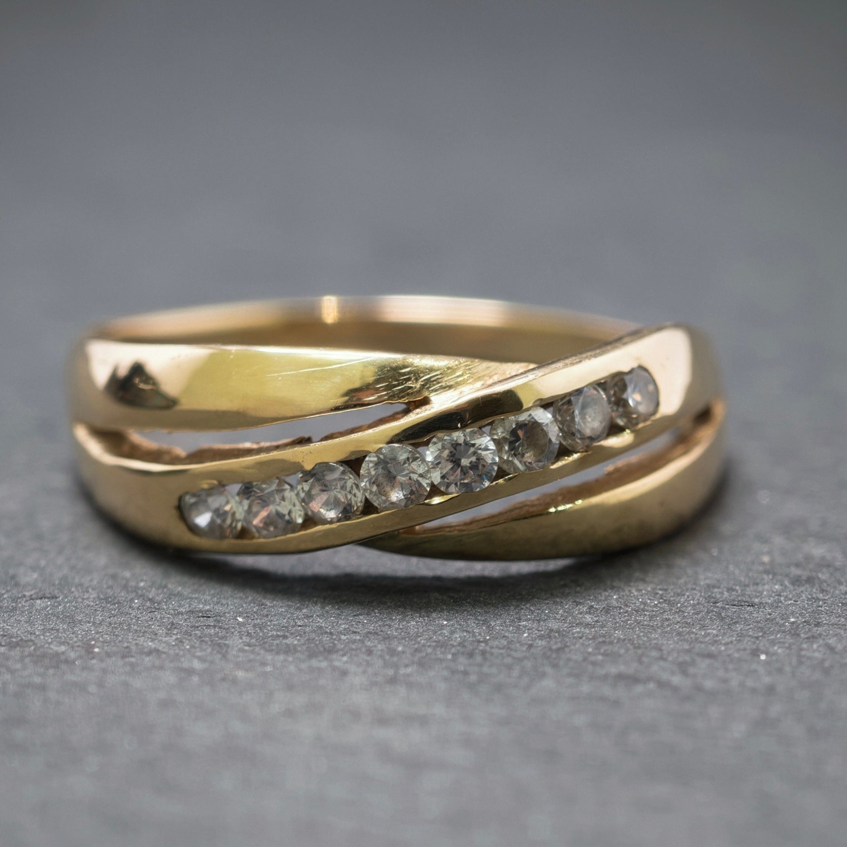 Ring 585/- Gelbgold mit 8 Brillanten