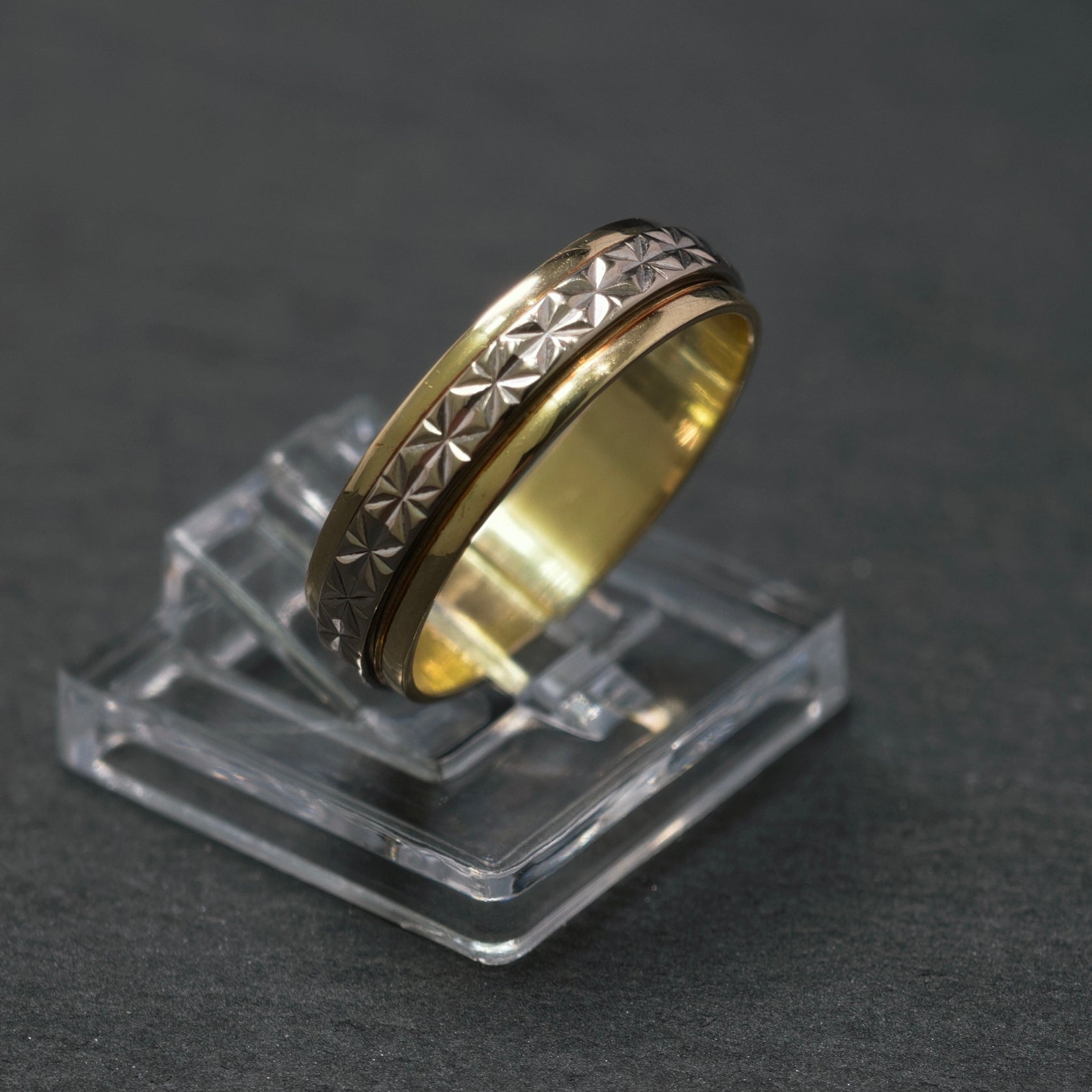 Ring 585/- Gelb- und Weißgold