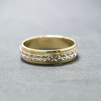 Ring 585/- Gelb- und Weißgold