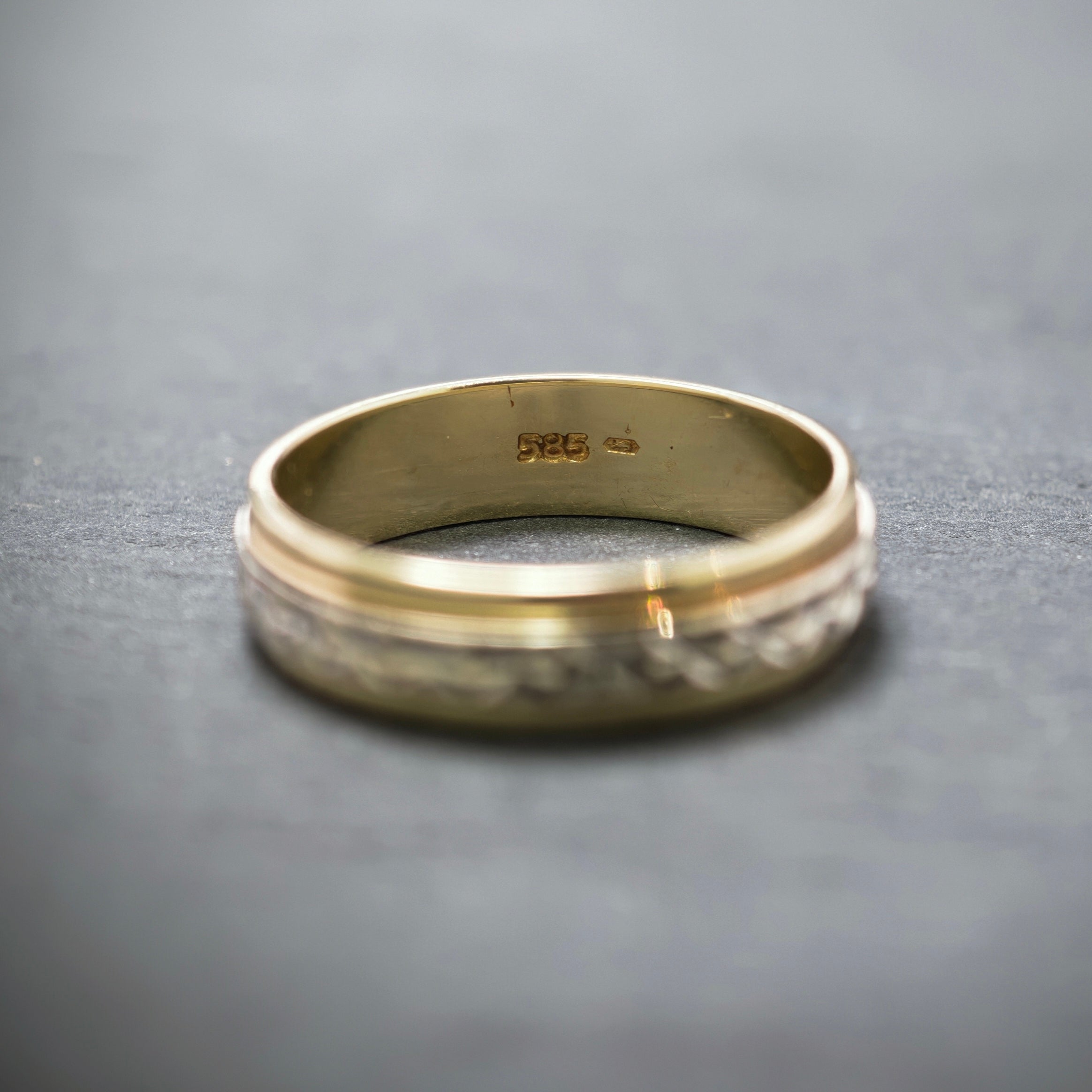 Ring 585/- Gelb- und Weißgold