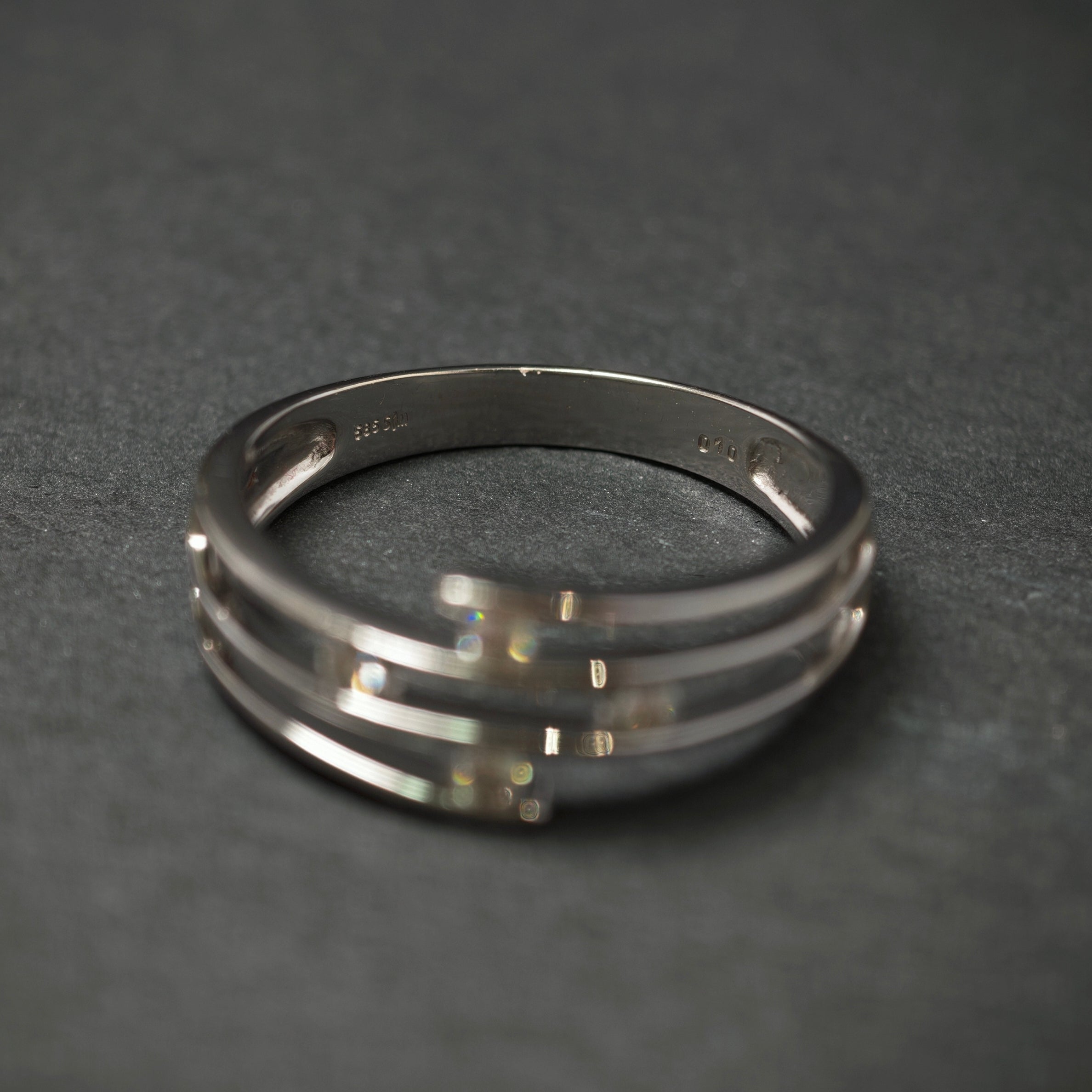 Ring 585/- Weißgold mit 4 Brillanten