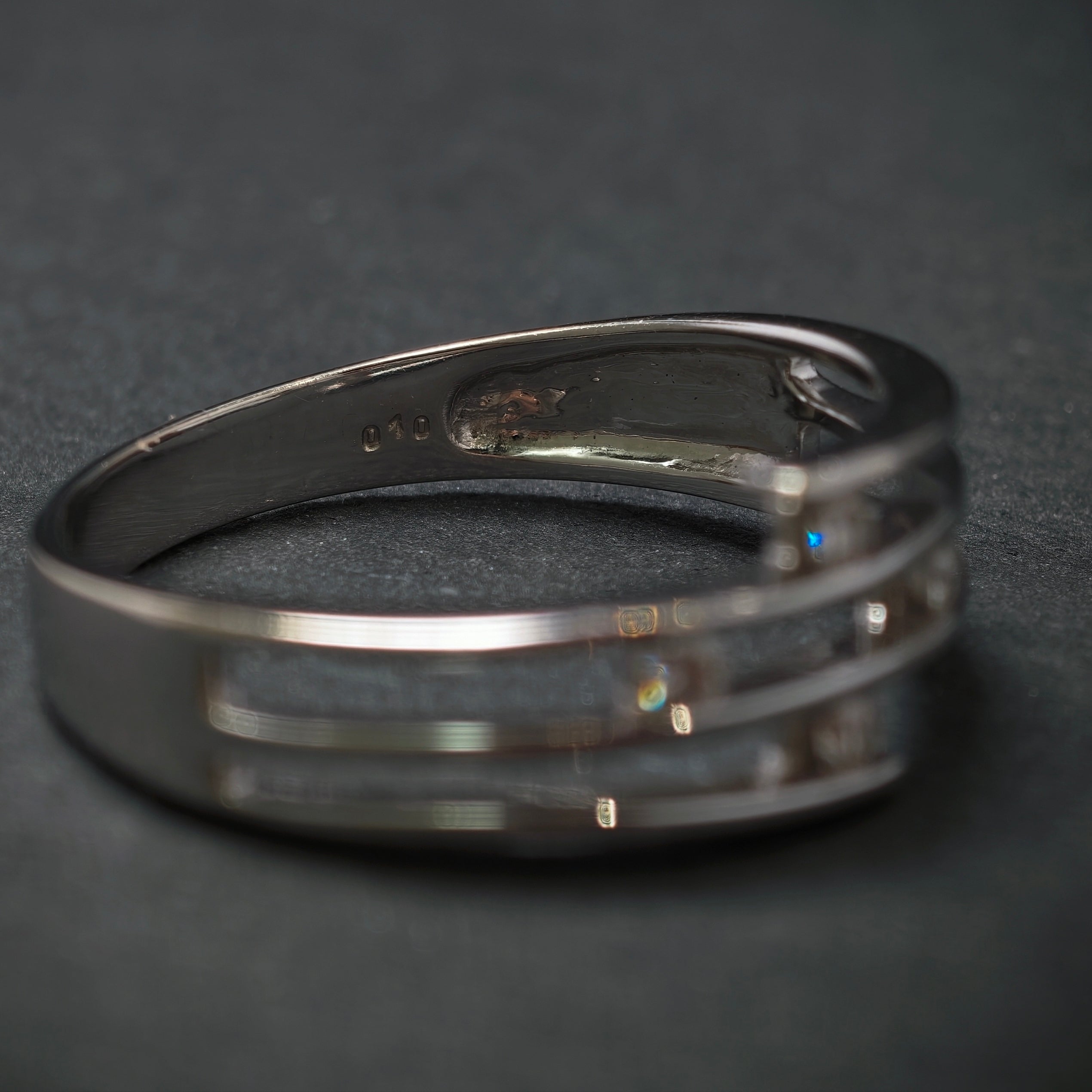 Ring 585/- Weißgold mit 4 Brillanten