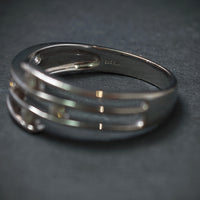 Ring 585/- Weißgold mit 4 Brillanten