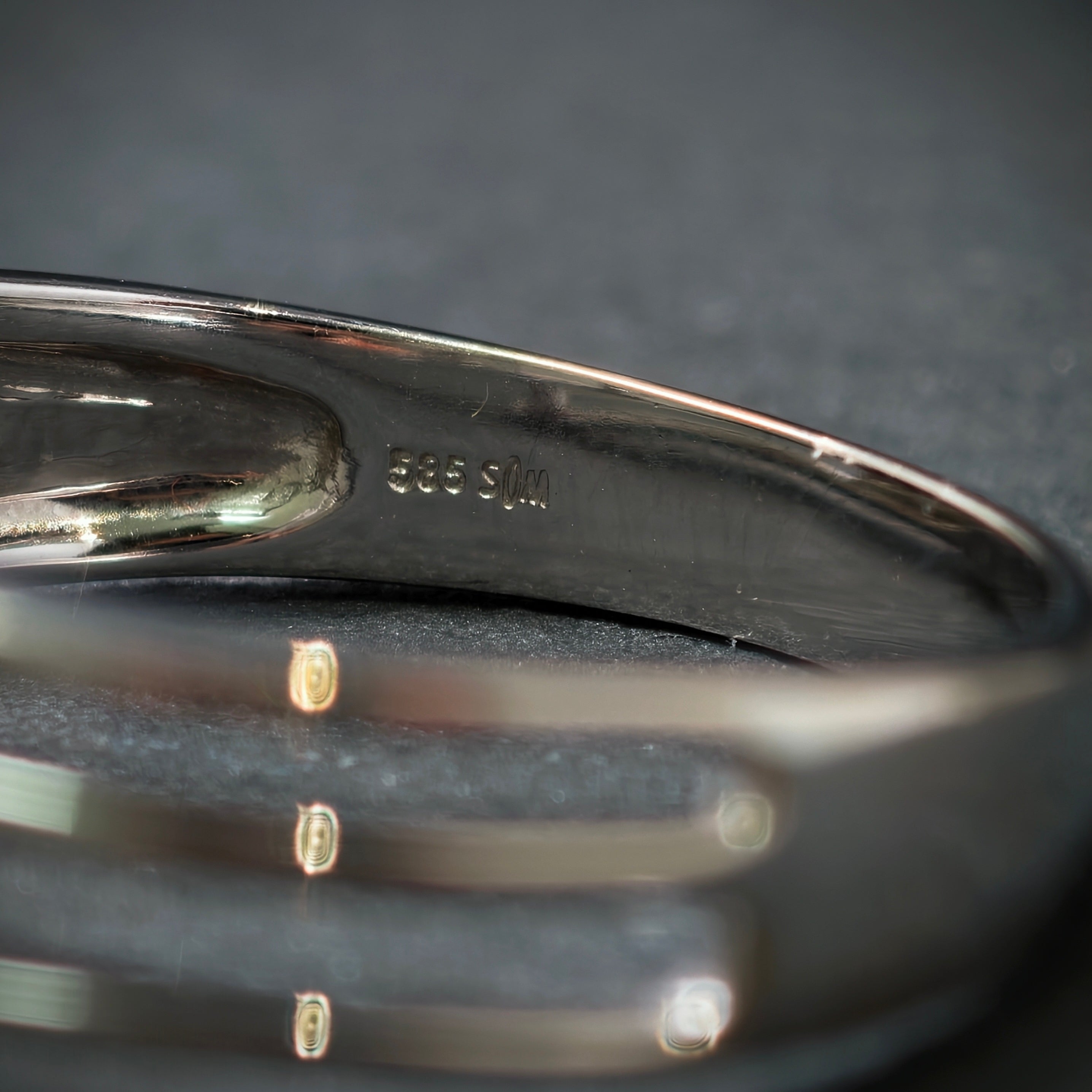 Ring 585/- Weißgold mit 4 Brillanten