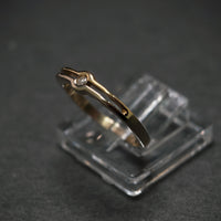 Ring 585/- Gelb- und Weißgold mit 1 Brillant