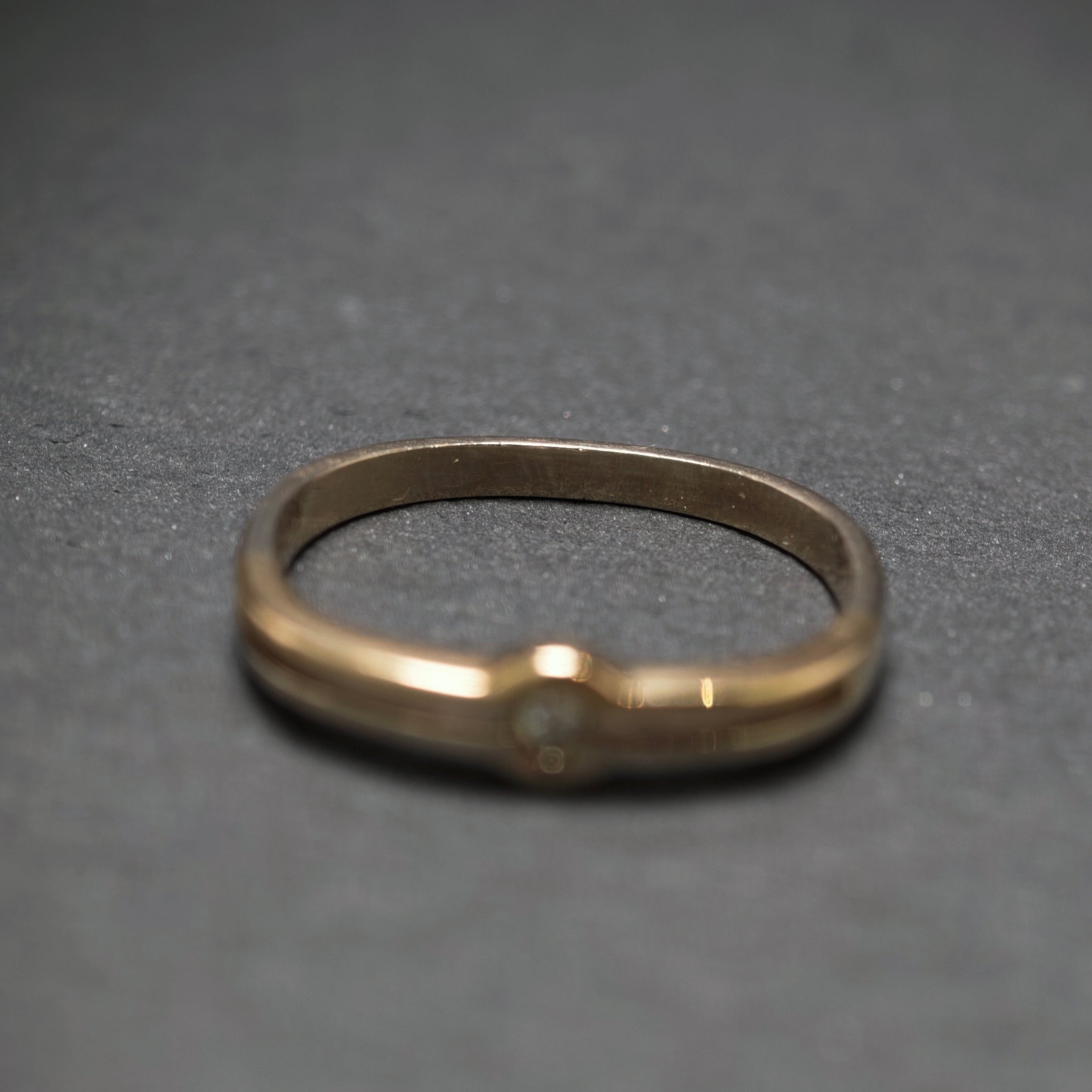Ring 585/- Gelb- und Weißgold mit 1 Brillant