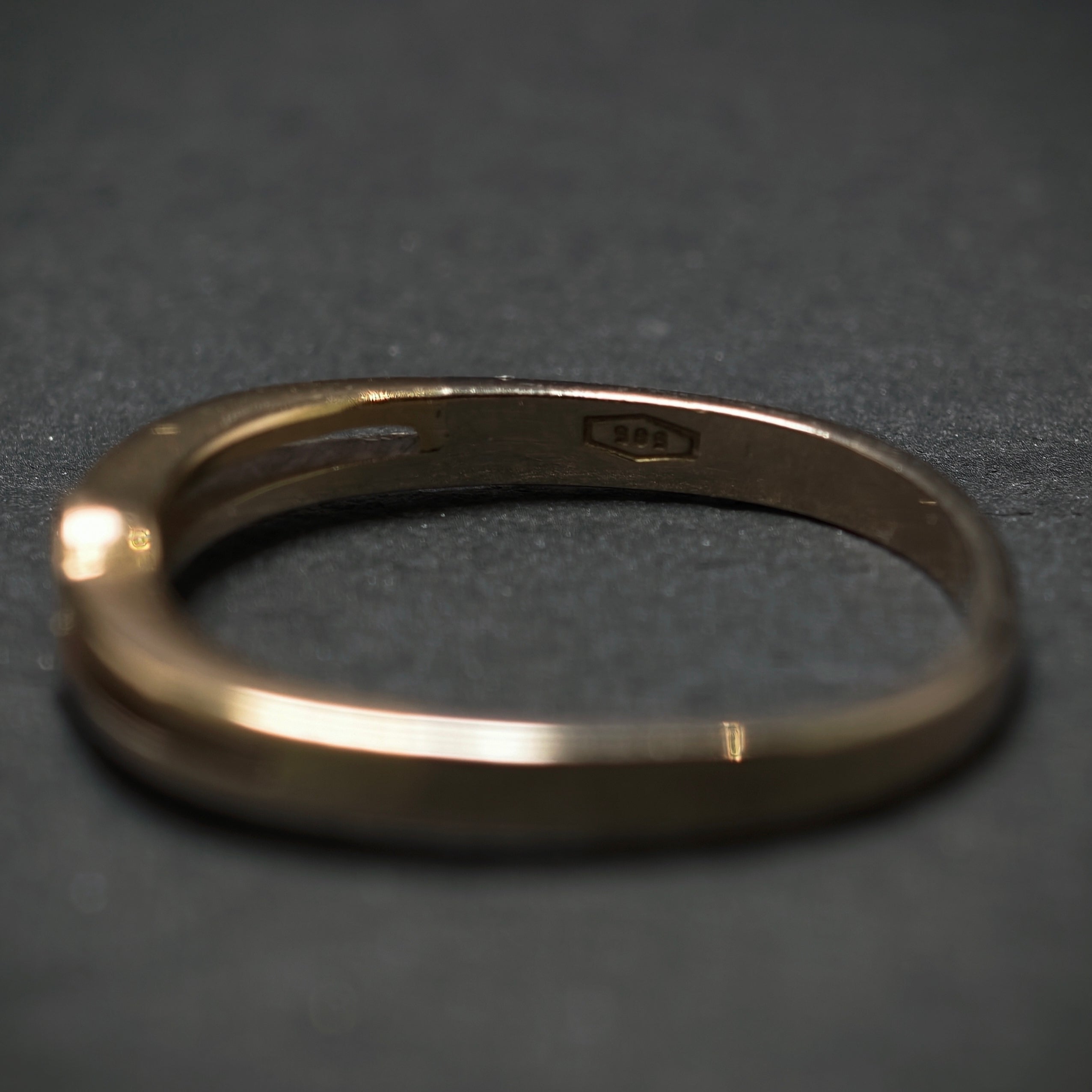 Ring 585/- Gelb- und Weißgold mit 1 Brillant