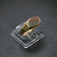 Ring 585/- Gelb- Rot- und Weißgold