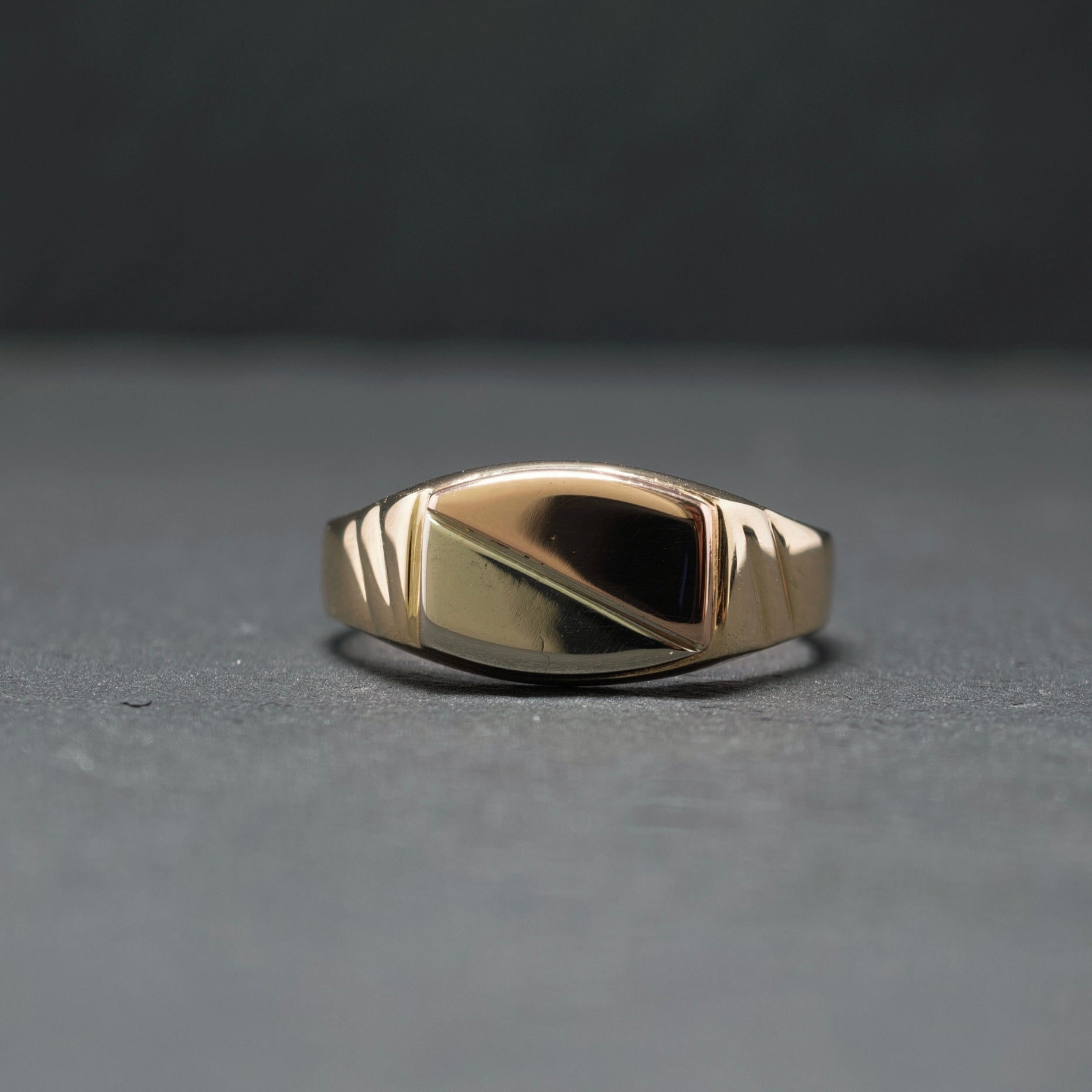 Ring 585/- Gelb- Rot- und Weißgold