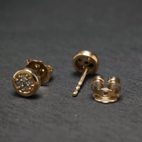 Ohrstecker 375/- Gelbgold mit 10 Brillanten