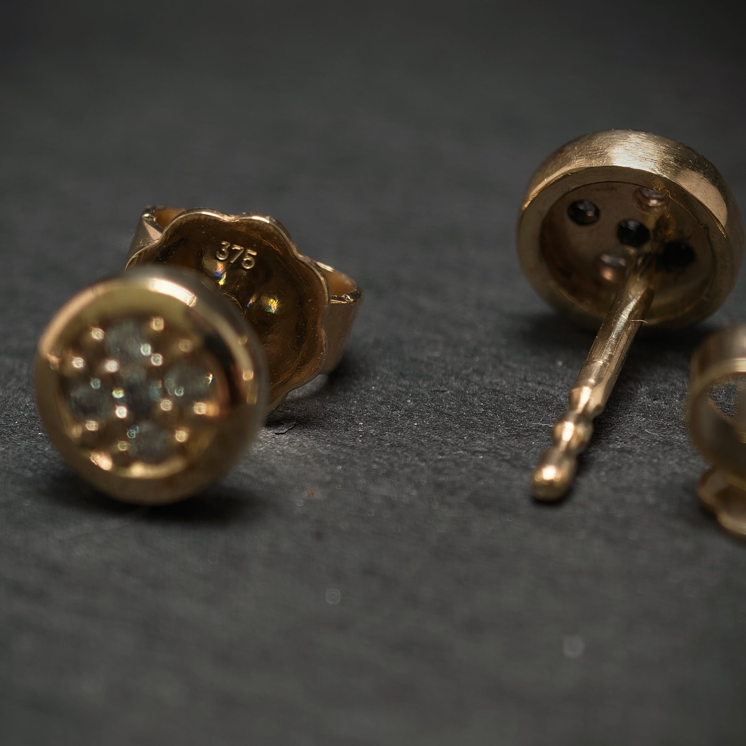 Ohrstecker 375/- Gelbgold mit 10 Brillanten