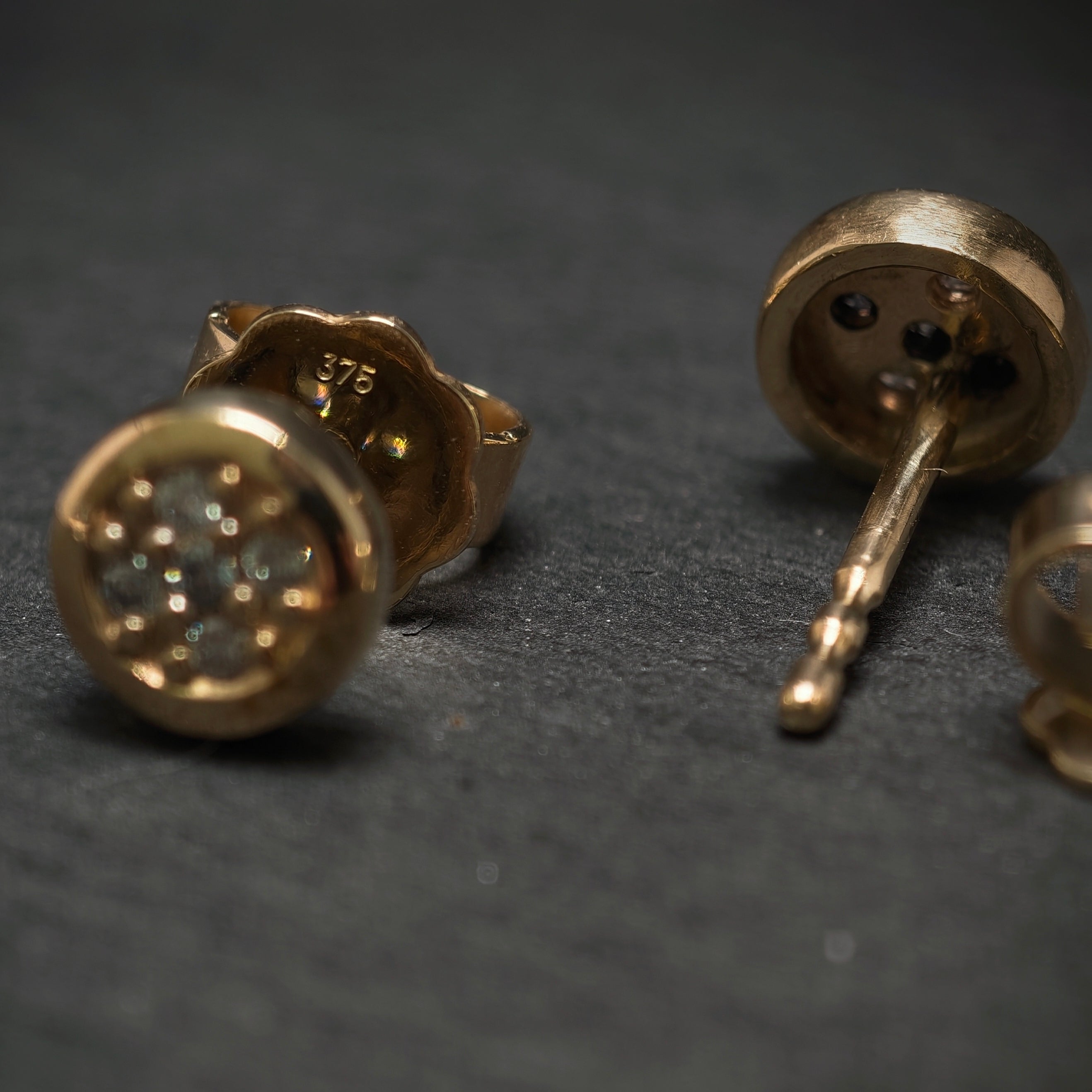 Ohrstecker 375/- Gelbgold mit 10 Brillanten