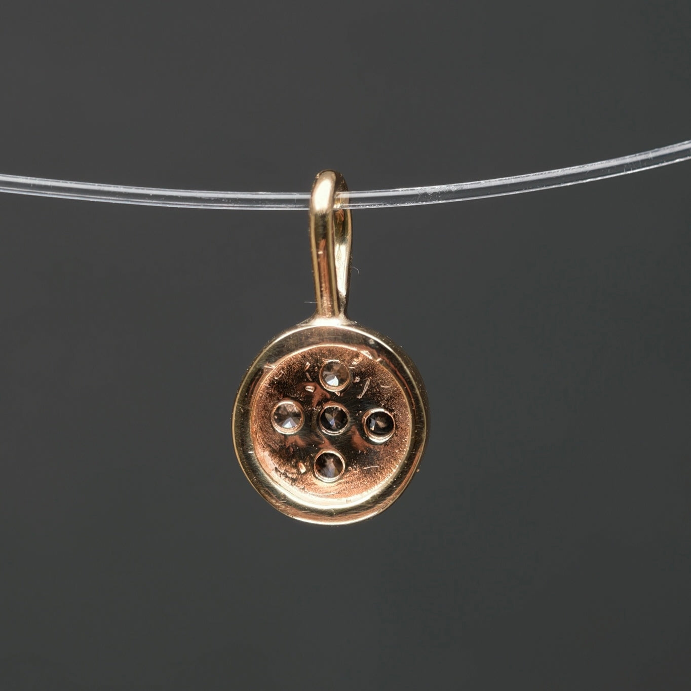 Anhänger 375/- Gelbgold mit 5 Brillanten