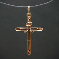 Anhänger "Kreuz" 333/- Gelb- und Weißgold