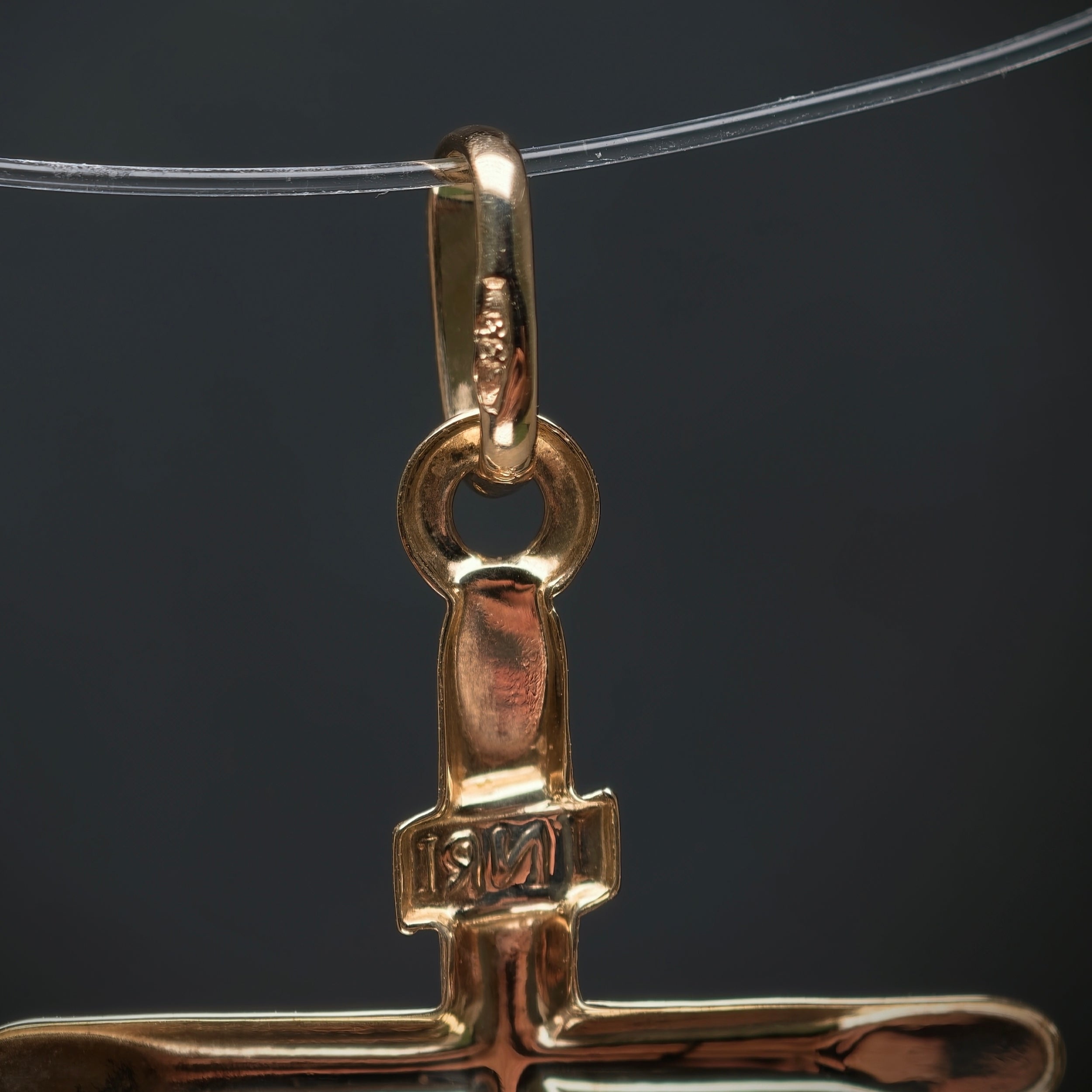 Anhänger "Kreuz" 333/- Gelb- und Weißgold