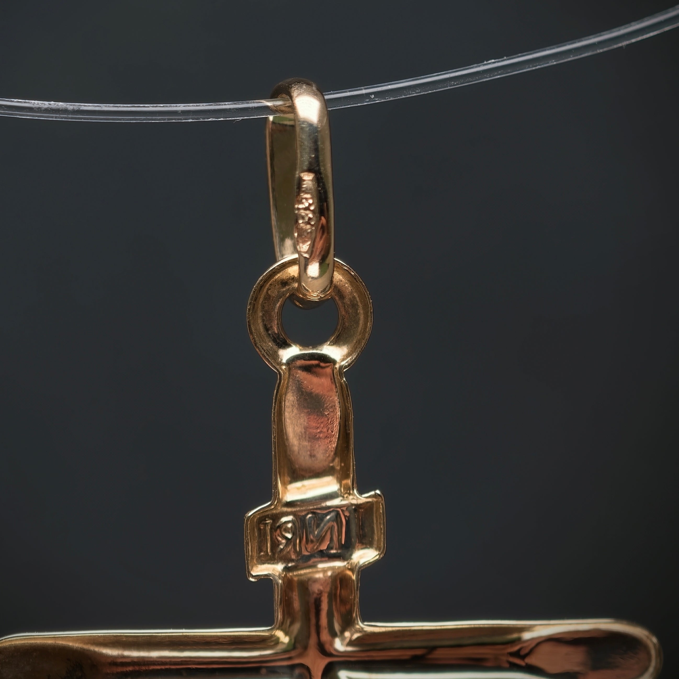Anhänger "Kreuz" 333/- Gelb- und Weißgold