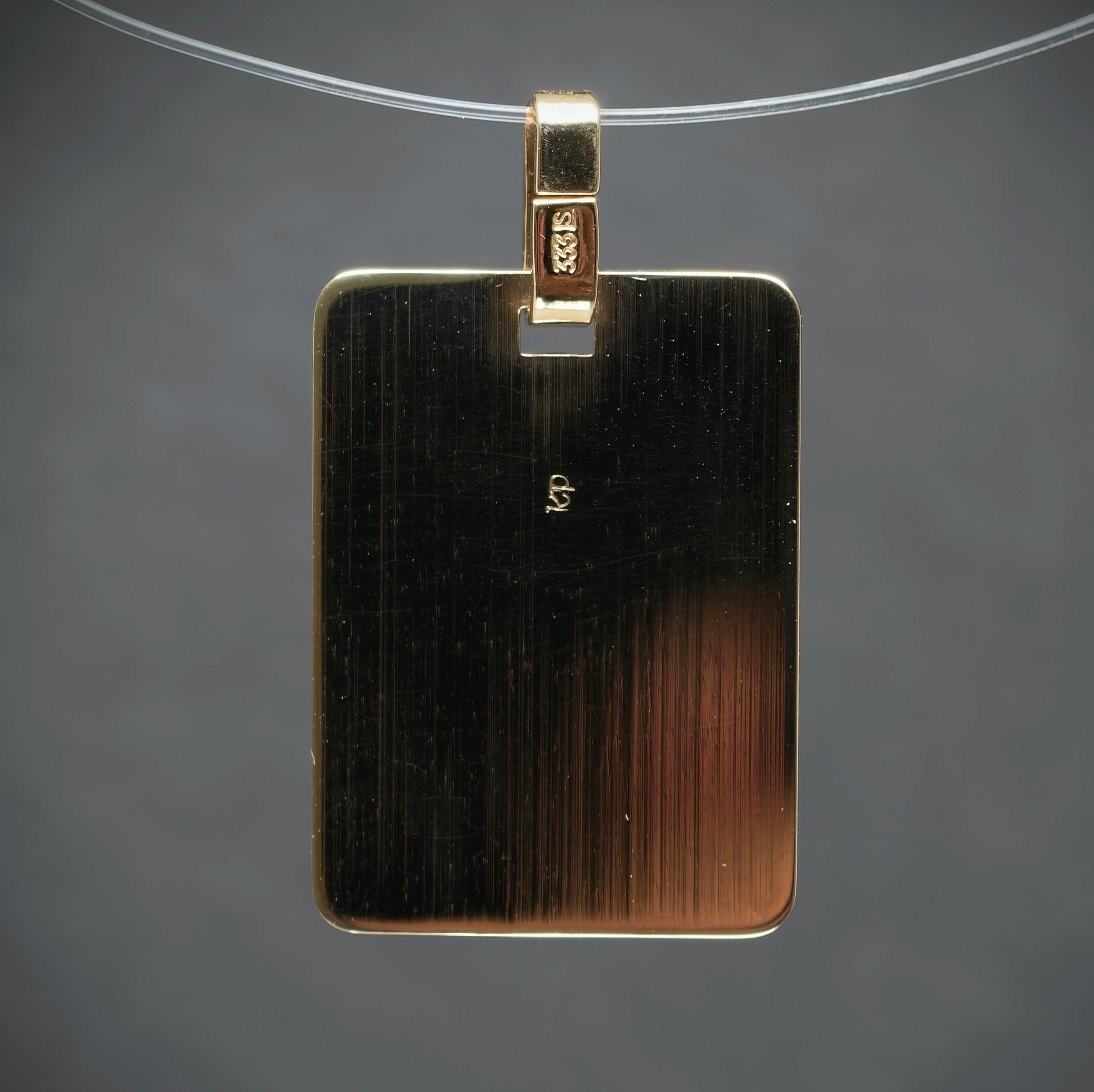 Anhänger "Gravurplatte" 333/- Gelbgold