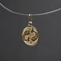 Anhänger "Sternzeichen Fische" 333/- Gelbgold