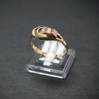 Ring 585/- Gelb- und Rotgold