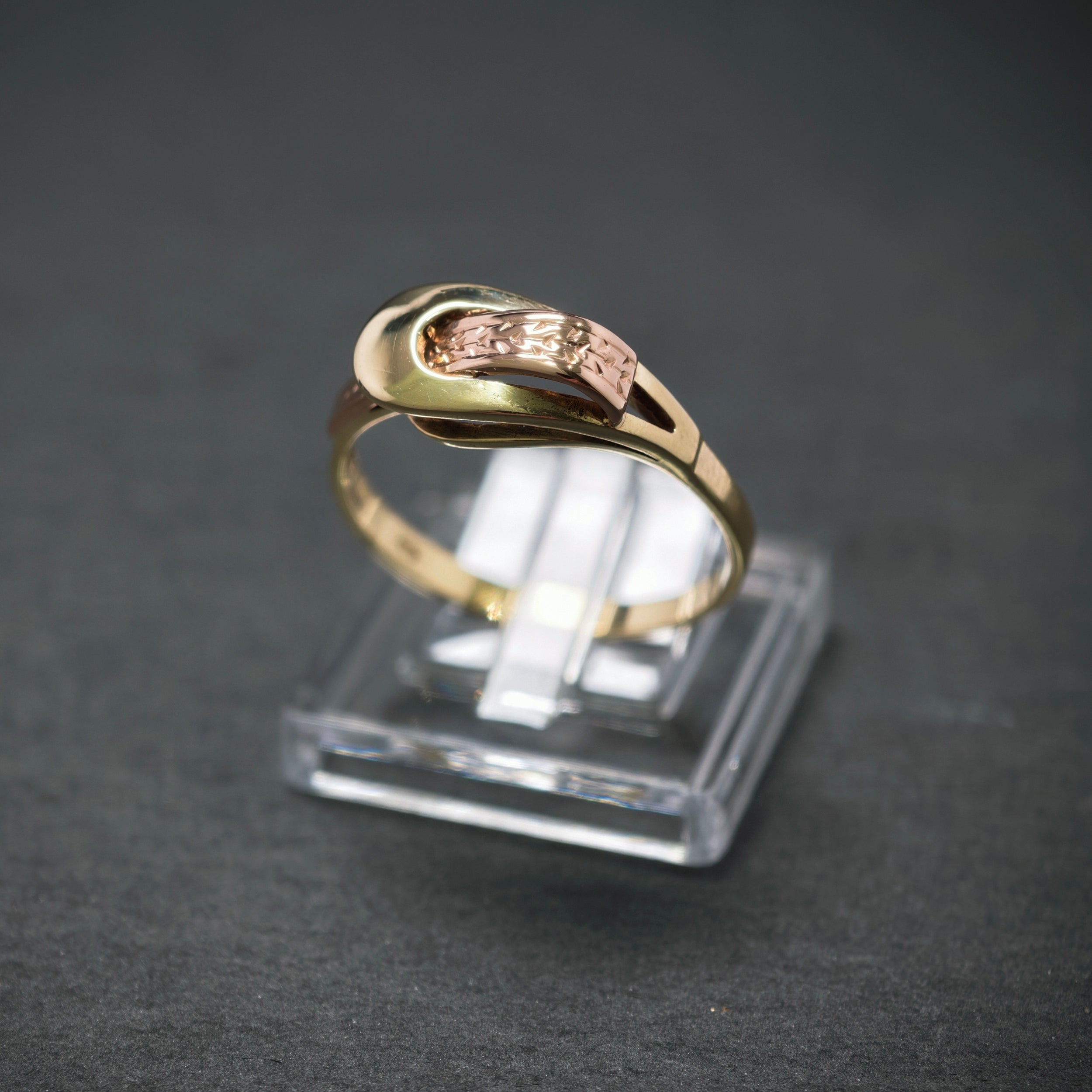 Ring 585/- Gelb- und Rotgold