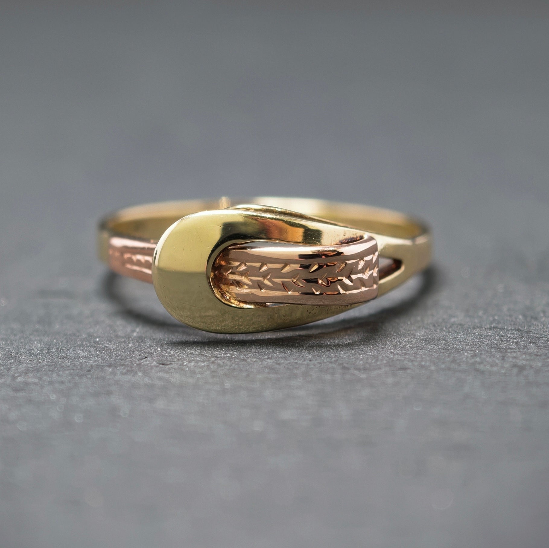 Ring 585/- Gelb- und Rotgold
