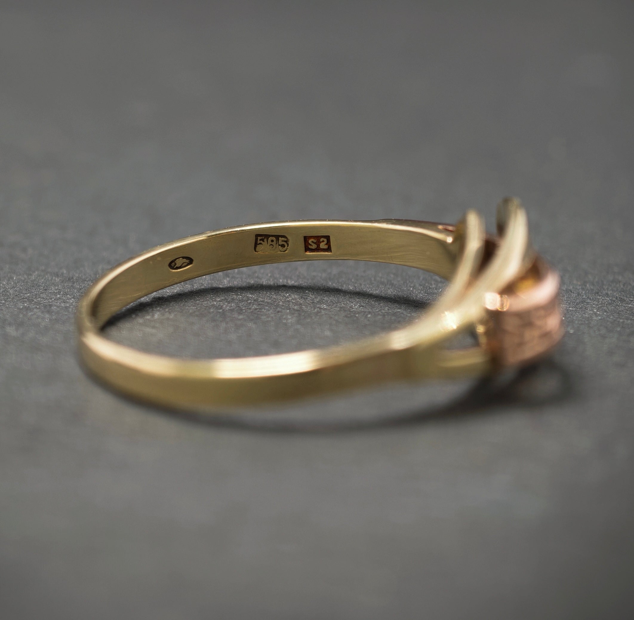 Ring 585/- Gelb- und Rotgold