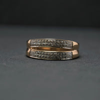 Ring 585/- Gelb- und Weißgold mit 44 Diamanten