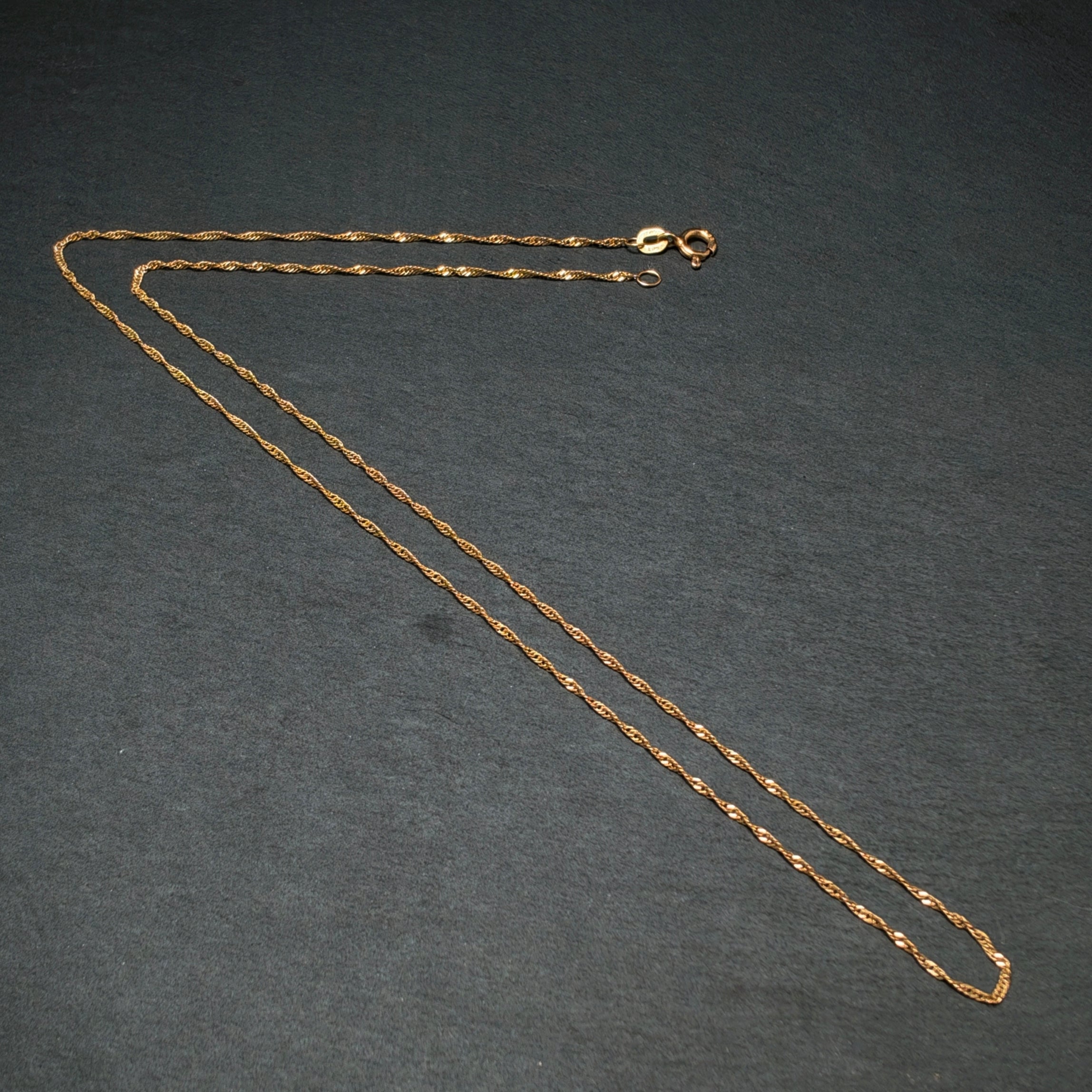 Singapurkette 585/- Gelbgold