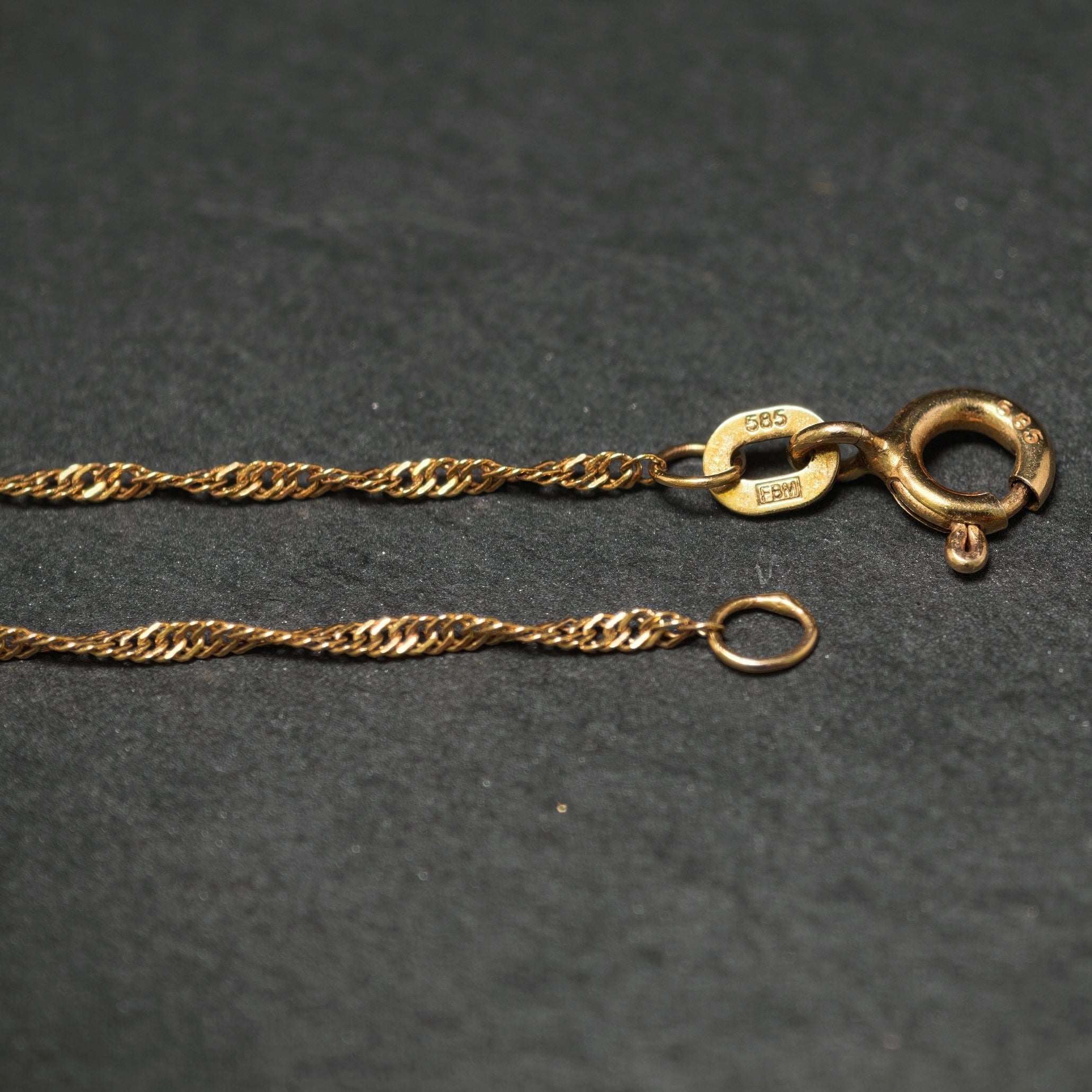 Singapurkette 585/- Gelbgold