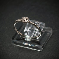 Ring 585/- Weißgold mit 18 Brillanten