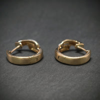 Creolen 333/- Gelbgold mit 2 Diamanten