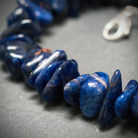 Lapis Armband 925/- Silber mit 45 Lapise