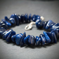Lapis Armband 925/- Silber mit 45 Lapise