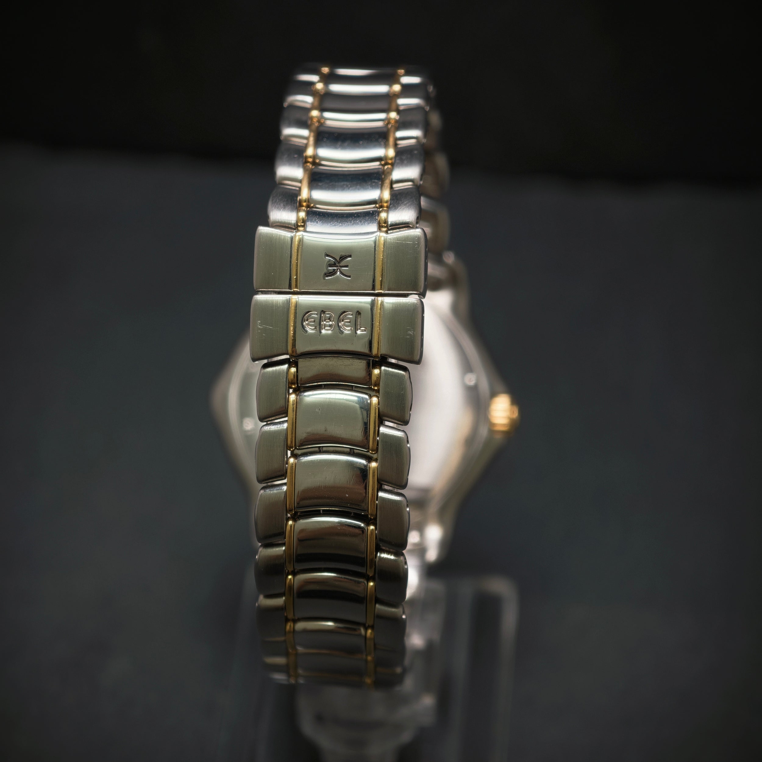 Ebeluhr 750/- Gelbgold Edelstahl