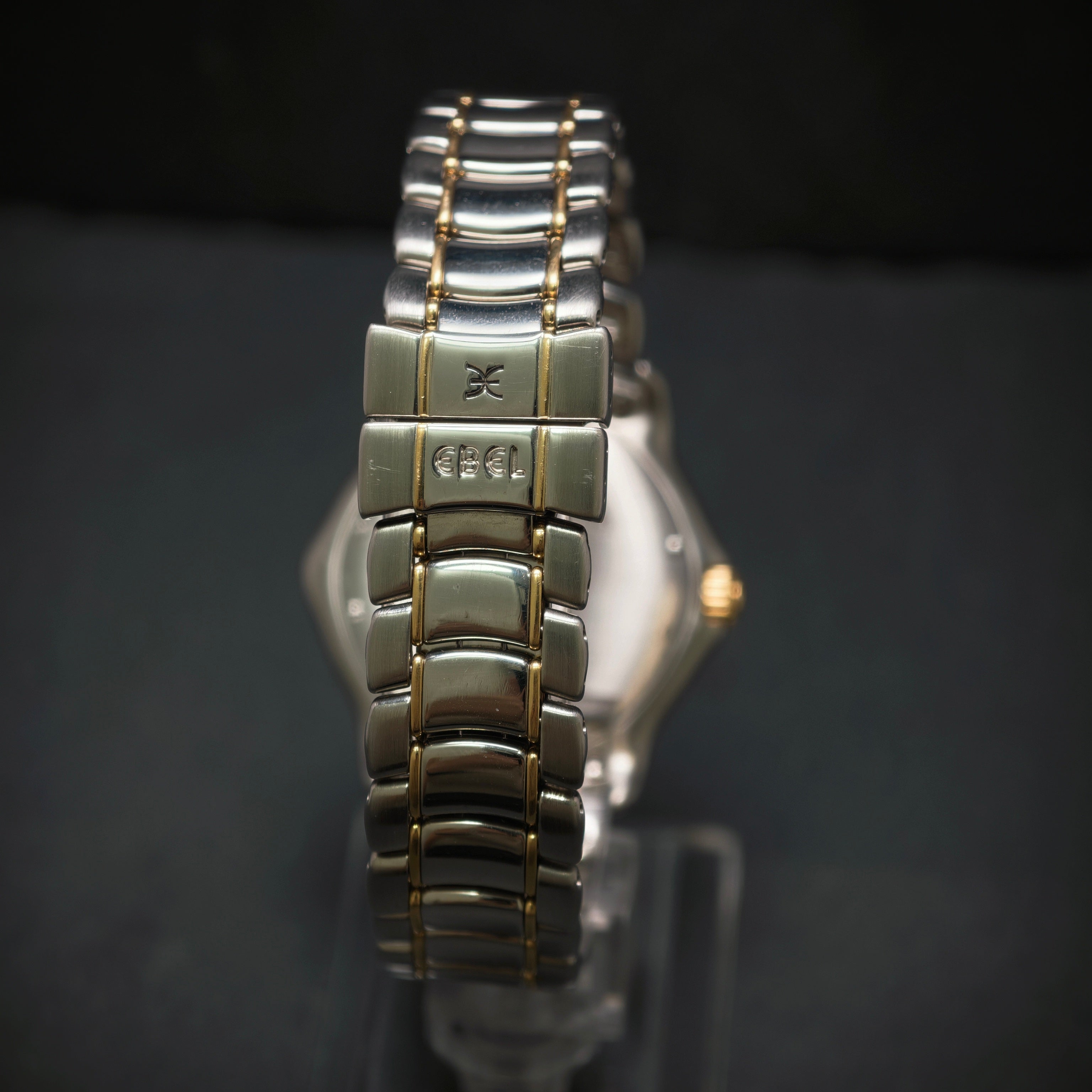 Ebeluhr 750/- Gelbgold Edelstahl