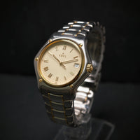 Ebeluhr 750/- Gelbgold Edelstahl