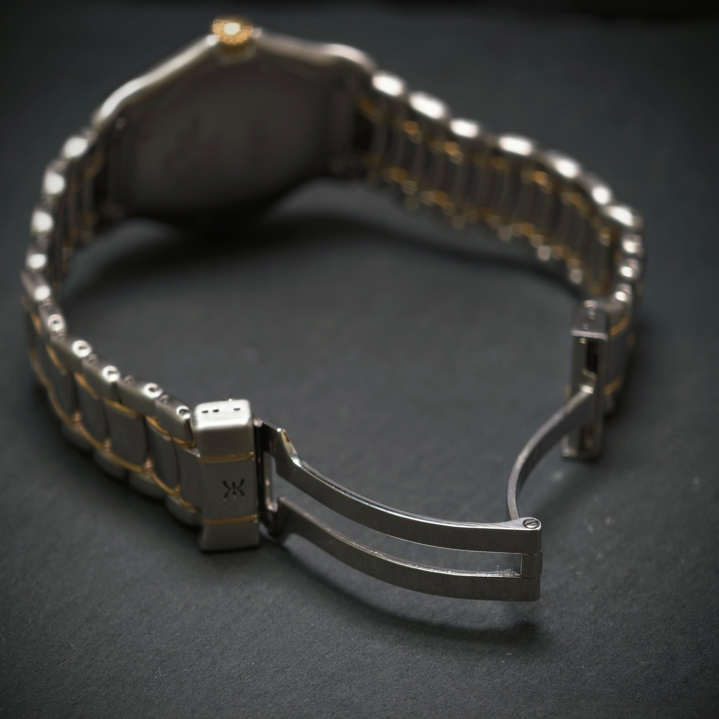 Ebeluhr 750/- Gelbgold Edelstahl
