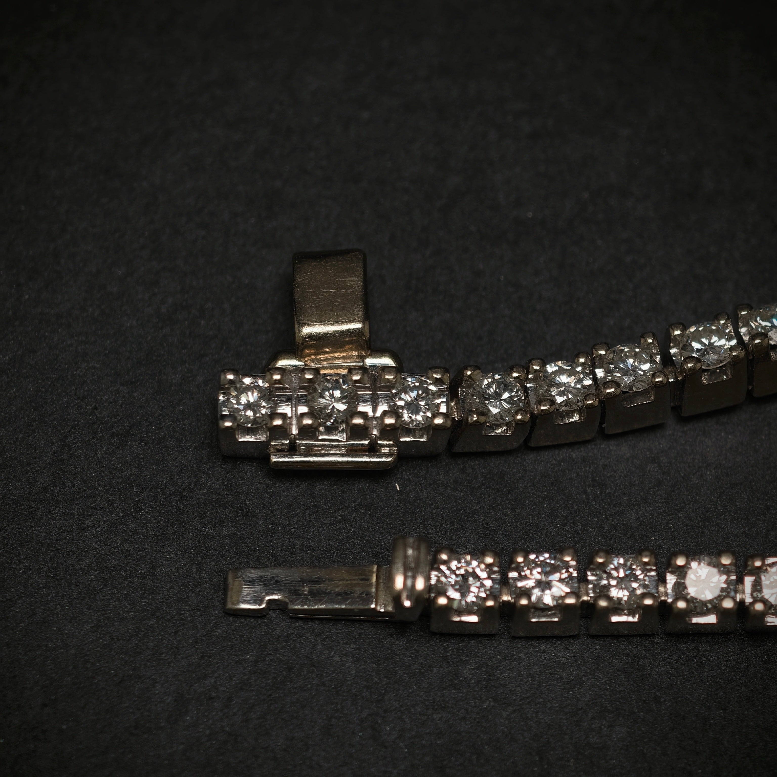 Riverarmband 750/- Weißgold mit 58 Brillanten