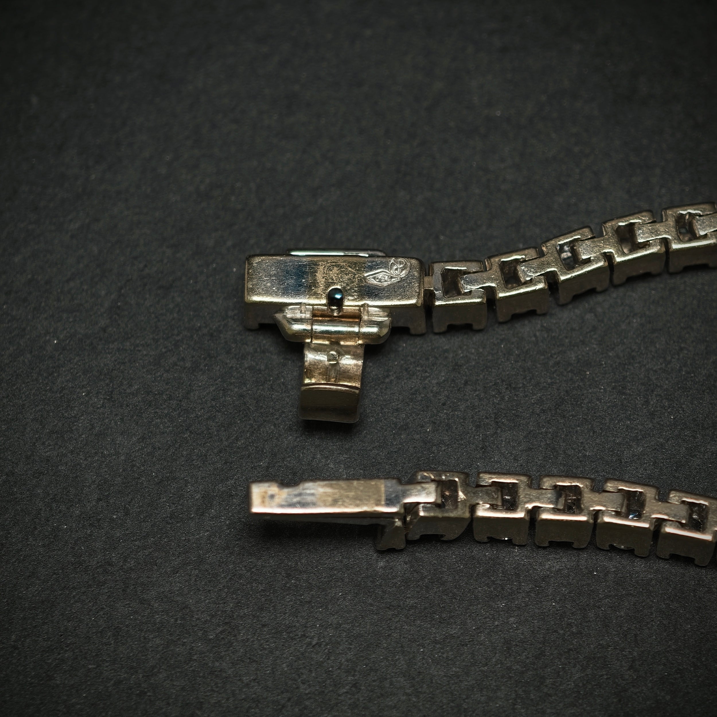 Riverarmband 750/- Weißgold mit 58 Brillanten