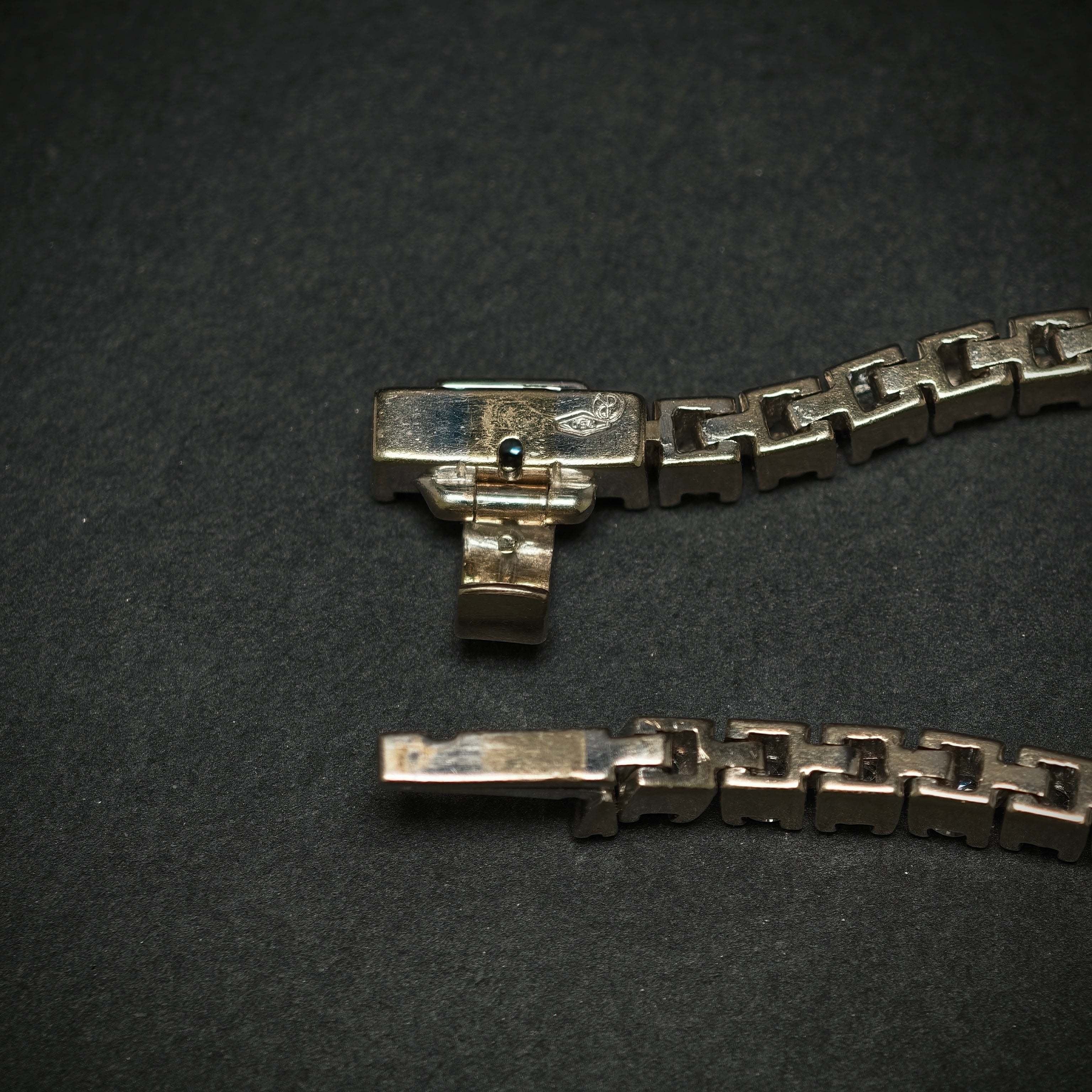 Riverarmband 750/- Weißgold mit 58 Brillanten