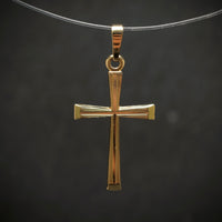Handgefertigter Anhänger ,,Kreuz'' 585/- Gelbgold