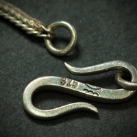Kette 750/- Gelbgold 925/- Silber mit 1 Rutilquarz