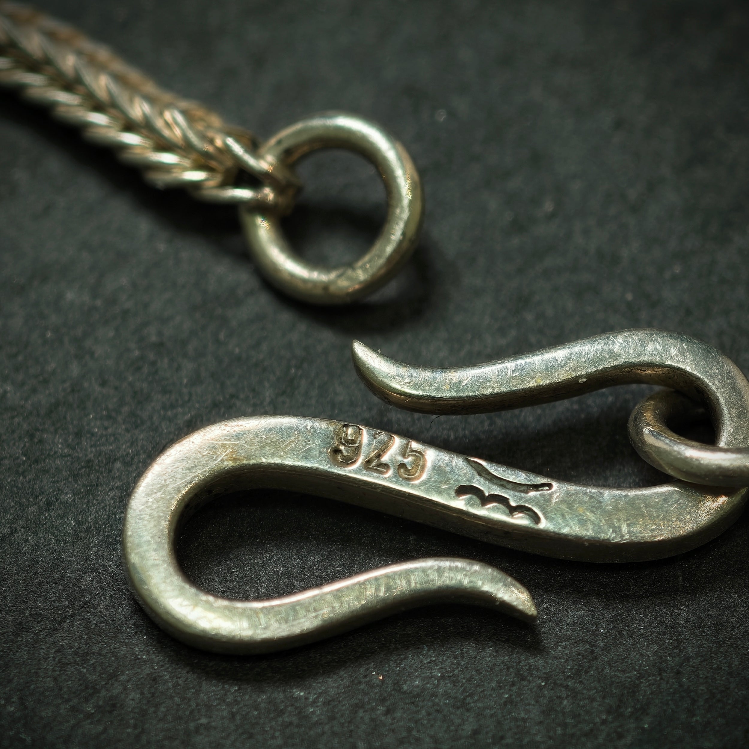 Kette 750/- Gelbgold 925/- Silber mit 1 Rutilquarz