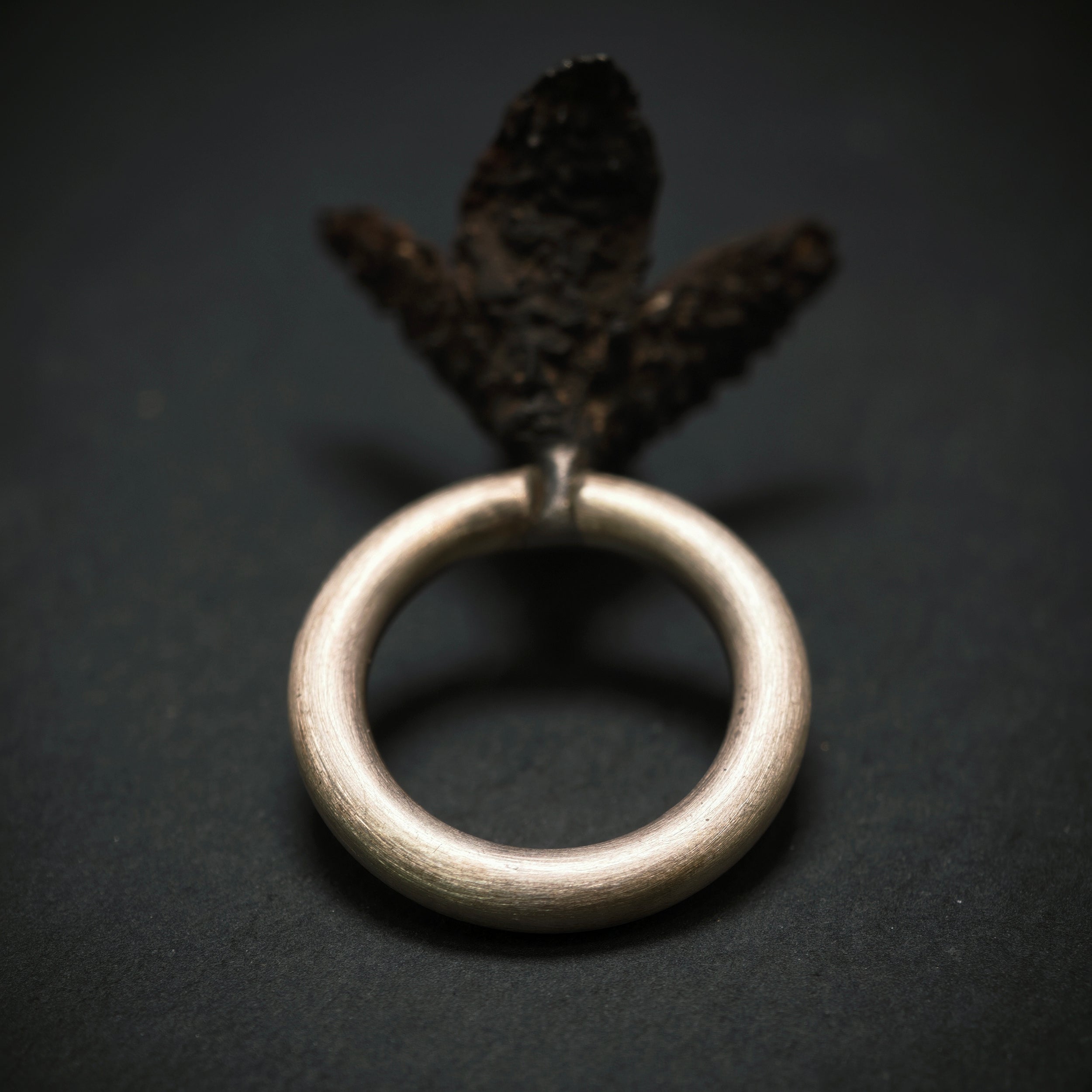 Ring 925/- Silber mit 1 Bernstein