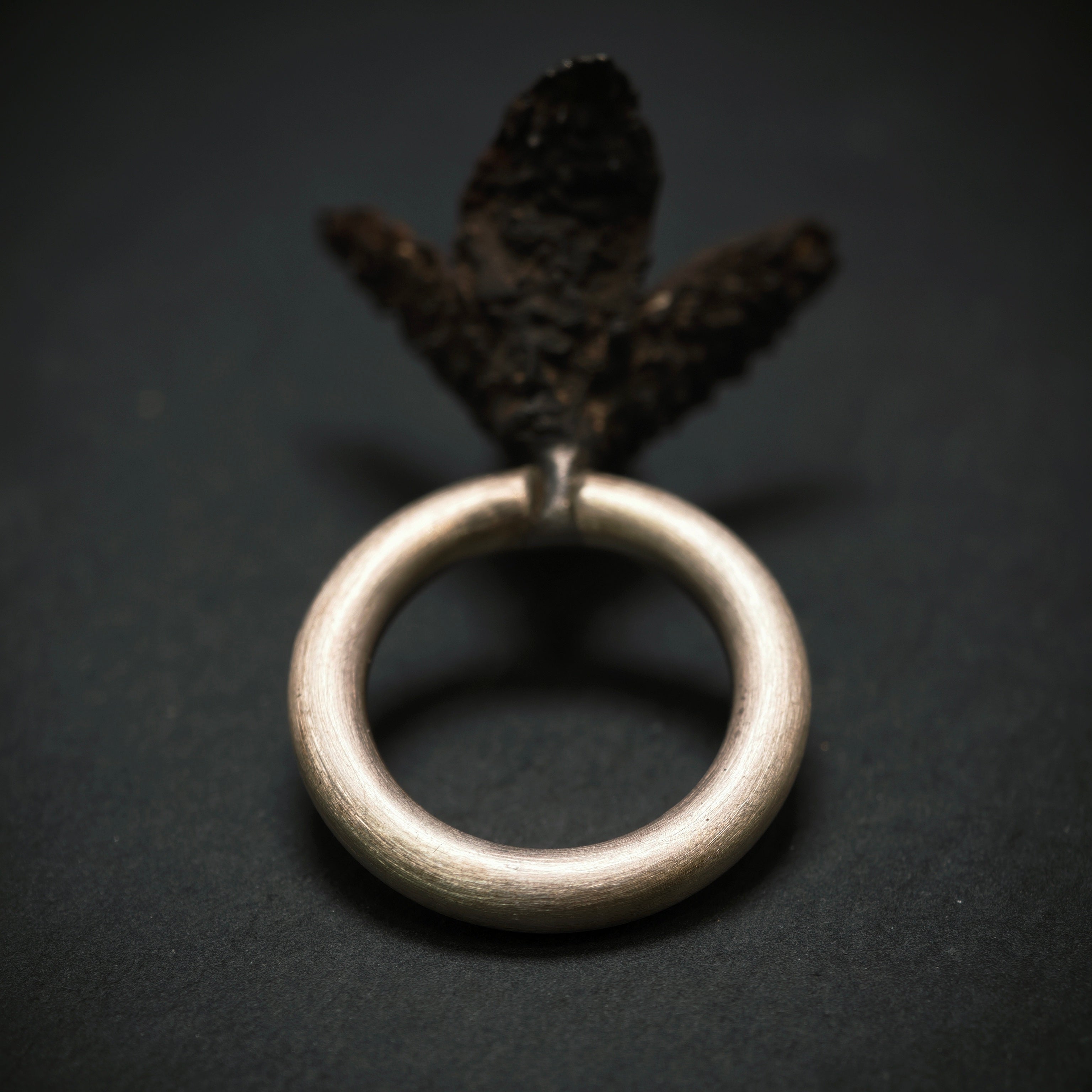 Ring 925/- Silber mit 1 Bernstein