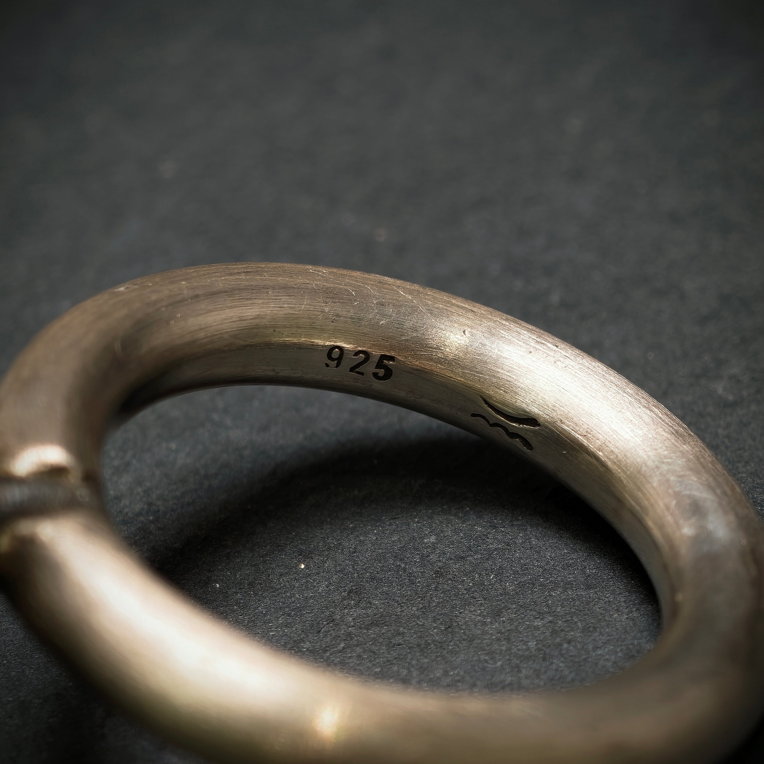 Ring 925/- Silber mit 1 Bernstein