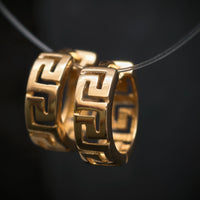 Handgefertigte Creolen 585/- Gelbgold