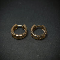 Handgefertigte Creolen 585/- Gelbgold